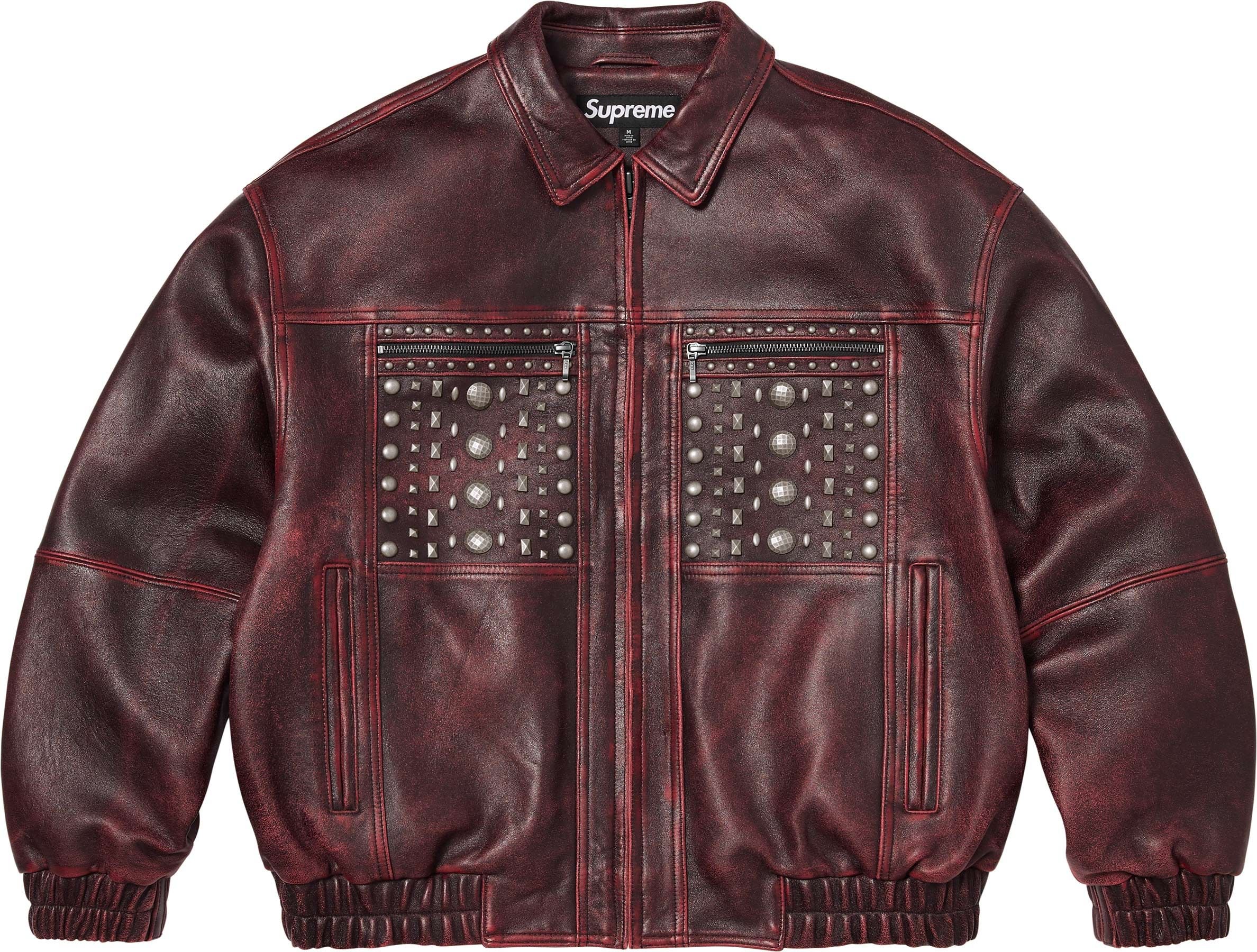Multi Studded Leather Jacket view 12